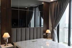 Cho thuê căn hộ Vinhomes Cen Tral Park cao cấp C2-XX.03 1 phòng ngủ, bao phí, full nội thất.