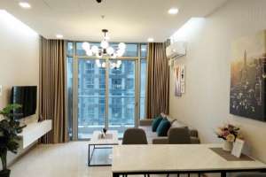 Cho thuê căn hộ Vinhomes Tân Cảng cao cấp L1-06 2 phòng ngủ nội thất phong cách Châu Âu