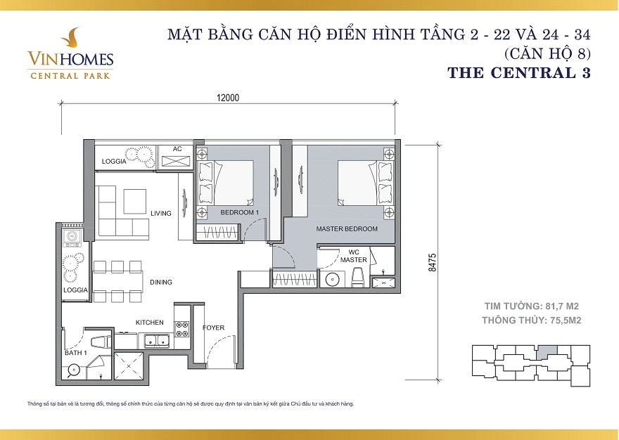 Bản vẽ căn hộ C3-08 90m2