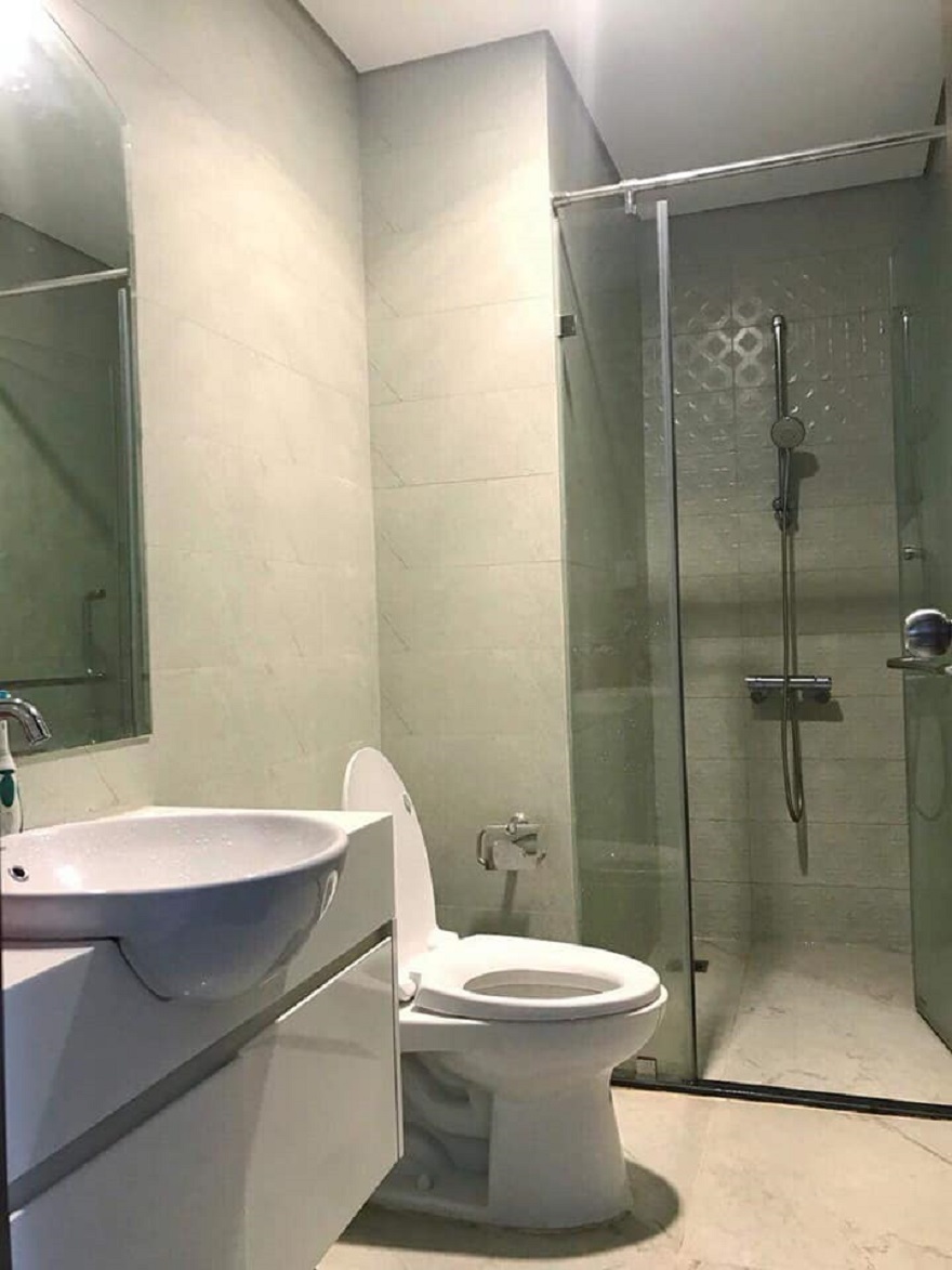 Phòng vệ sinh căn hộ 1 phòng ngủ 52,8m2